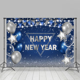 Lofaris Balloons Silver Band Happy New Year Backdrop For Party